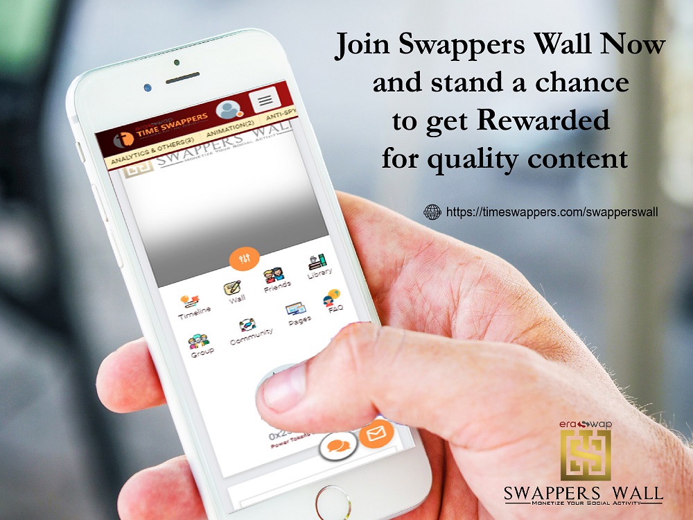 Join Swappers Wall Now and stand a chance to get Rewarded for quality content