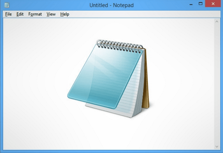 Notepad in Windows 10