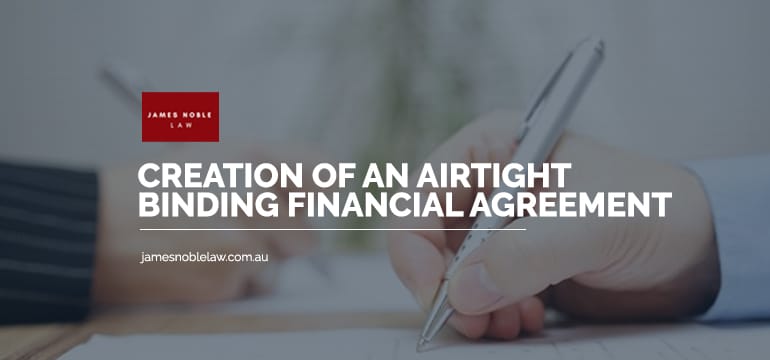 Binding Financial Agreement