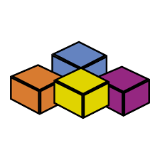 Four boxes combine together makes VBA logo