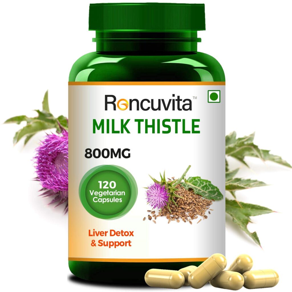 Milk Thistle 800mg, 120 Vegetarian Capsule for Liver