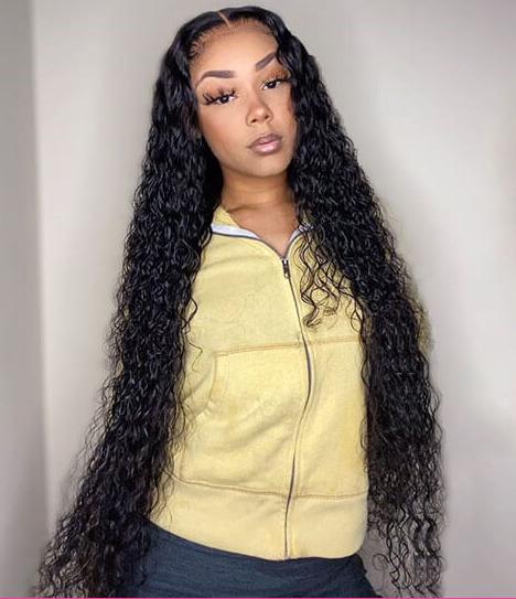 water wave human hair wigs