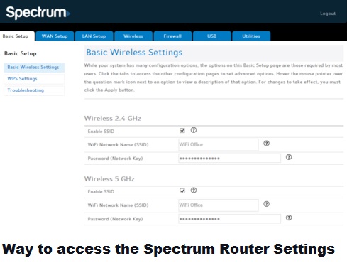 Spectrum Router Settings