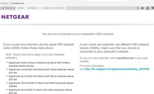 mywifiext login page