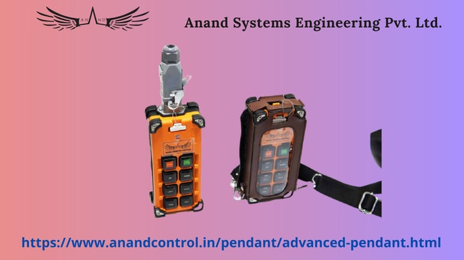 Crane pendant push button station for EOT crane-Anand Systems Engineering Pvt. Ltd.