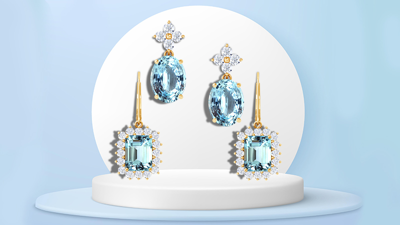 Aquamarine Earrings