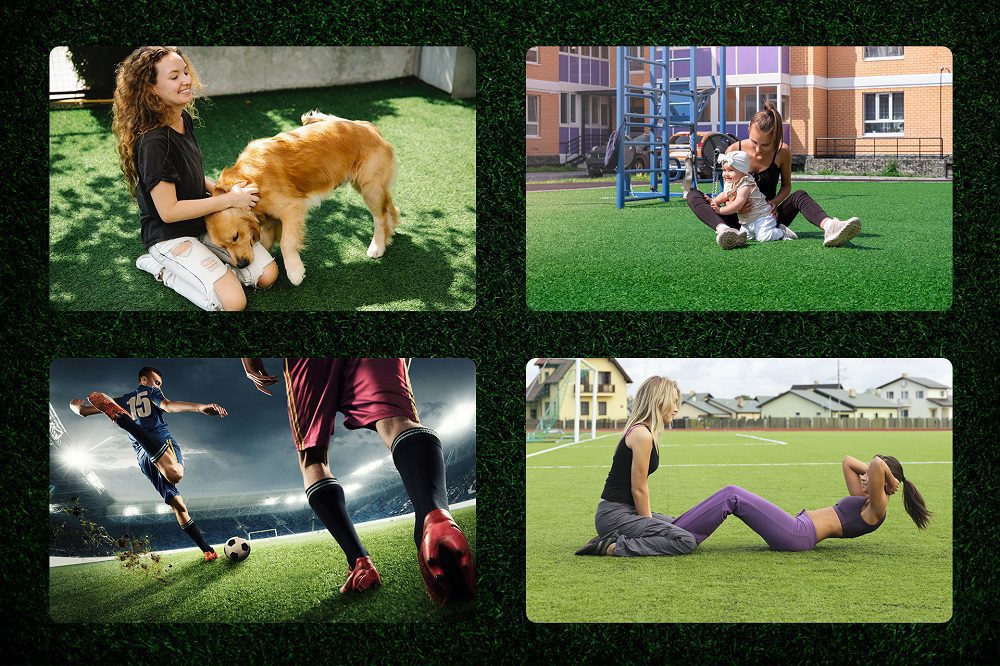 artificial lawn grass uses