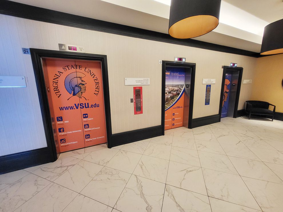 Elevator Wraps Raleigh NC